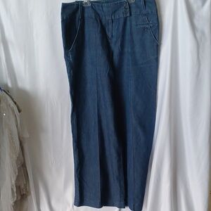 Larry Levine Wide leg Jeans Stretch, 36" waist, 31" inseam, 12" rise